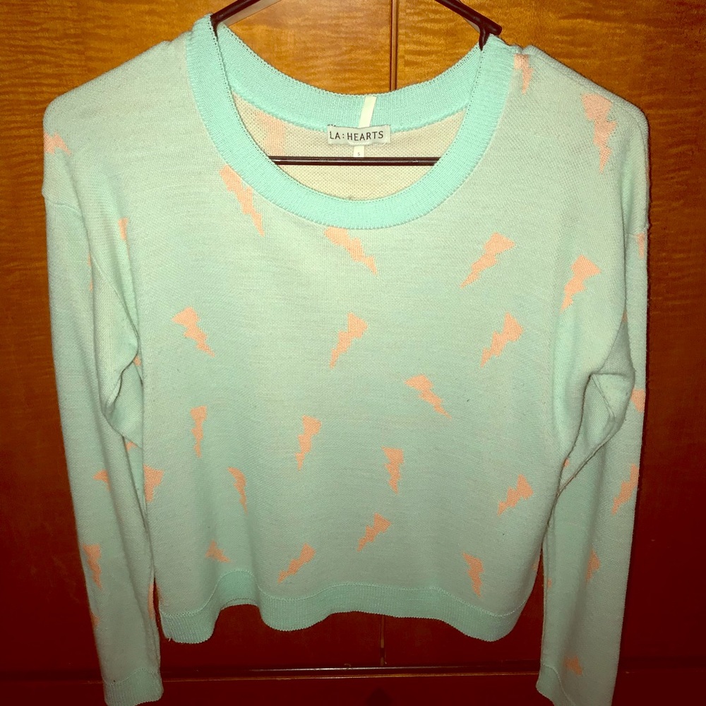 LA hearts crop sweater